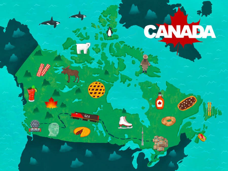 Kanada haritasi